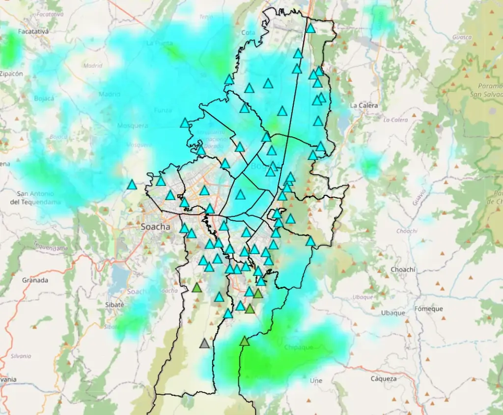 Lluvia en Bogotá 5 de junio