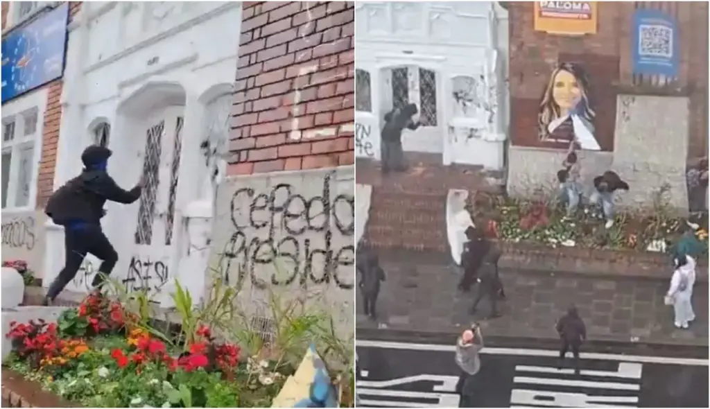 Attacks on the campaign headquarters of Paloma Valencia and Juan Daniel Oviedo