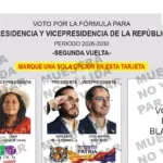 The Registrar's Office officially published the ballot for the presidential runoff: the order of the ballot positions is maintained by law