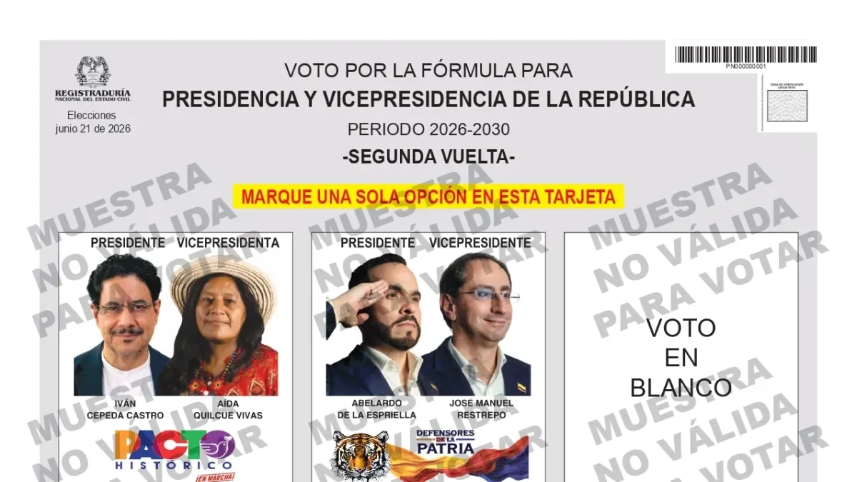 The Registrar's Office officially published the ballot for the presidential runoff: the order of the ballot positions is maintained by law