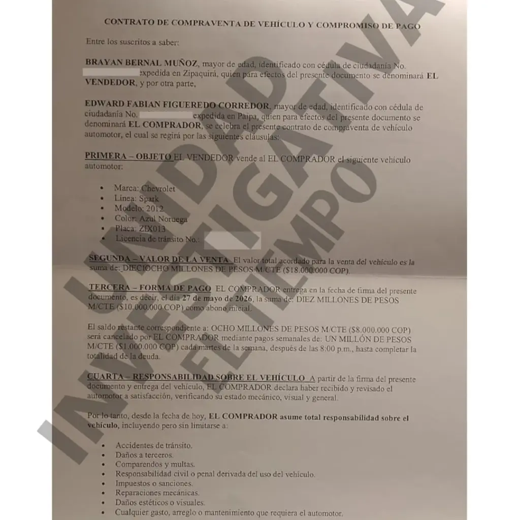 This is the Spark's sales contract.
