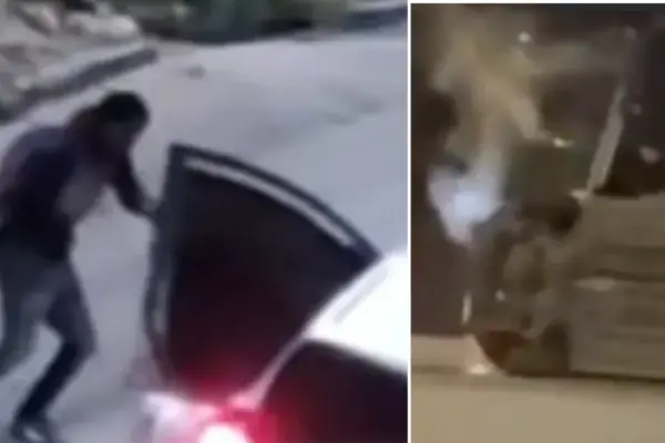 Video revealed of the pursuit in which foreigners accused of murdering a ride-sharing driver in Bogotá were captured: the car overturned