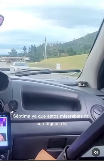 New video of the blue Spark driver in Bogotá