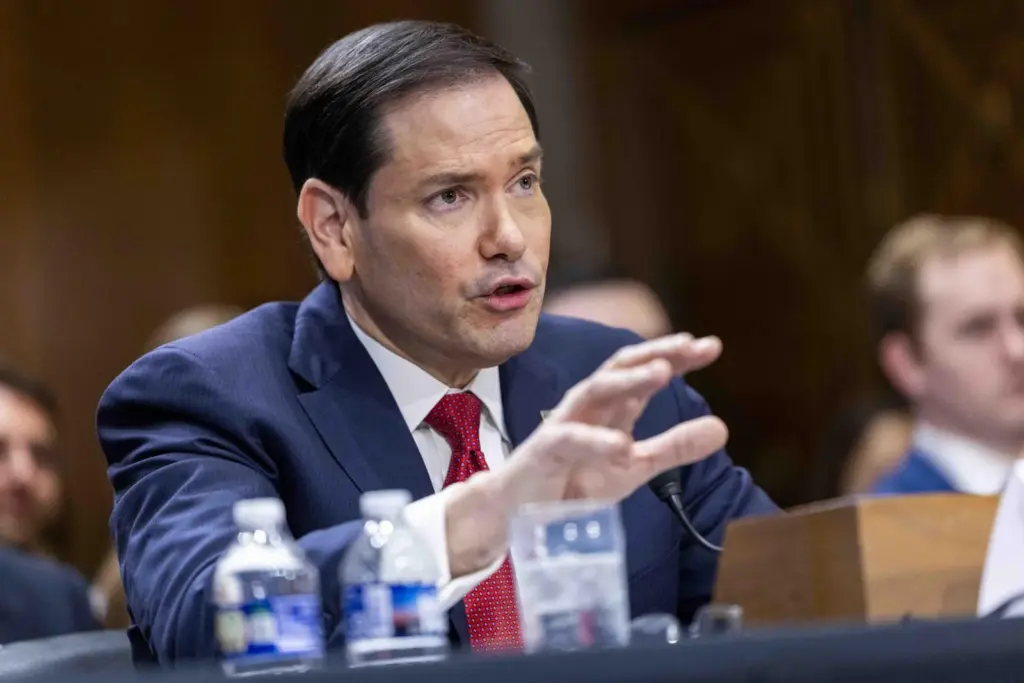 Marco Rubio ante el Comité de Relaciones Exteriores del Senado.