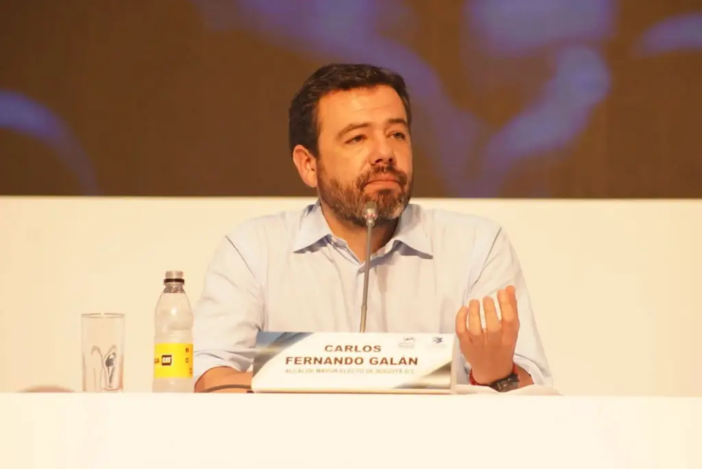 Carlos Fernando Galán, elected mayor of Bogotá at the CCI forum.