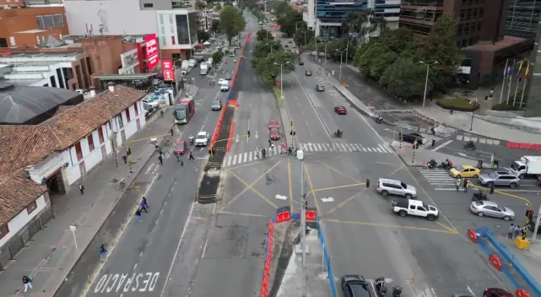 Works on Carrera Séptima advance on three fronts and there will be new partial closures between 112th and 119th streets