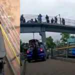 Car owners who tried to get onto a pedestrian bridge in Bogotá responded to Mayor Galán after the announcement of sanctions: 'We sold it'