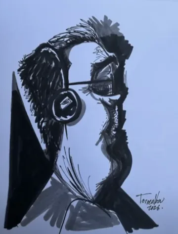 Caricatura de Nicolás Maduro en la audiencia del 22 de julio de 2026.