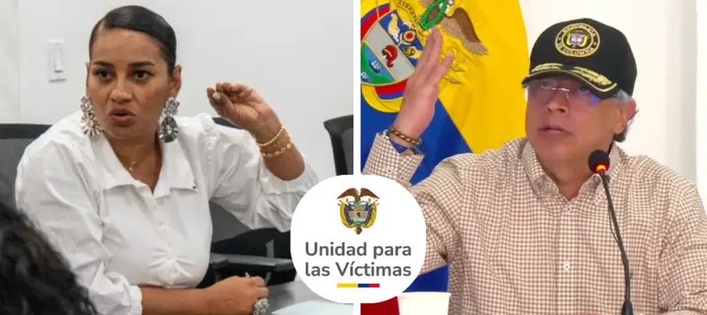 Alix Dunieka Aguilar y Gustavo Petro