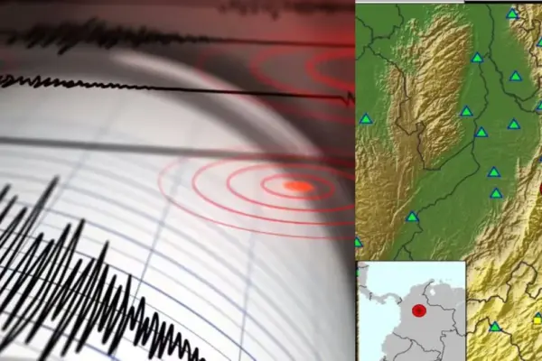 Temblor hoy en Colombia | Reportan sismo de magnitud 4.4 en la tarde de este 15 de julio: epicentro y profundidad; se sintió en Bucaramanga
