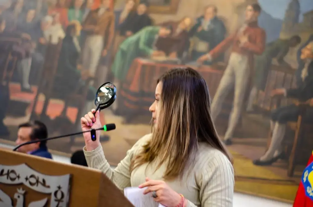 La concejal María Fernanda Rojas fue una de las citantes al debate.