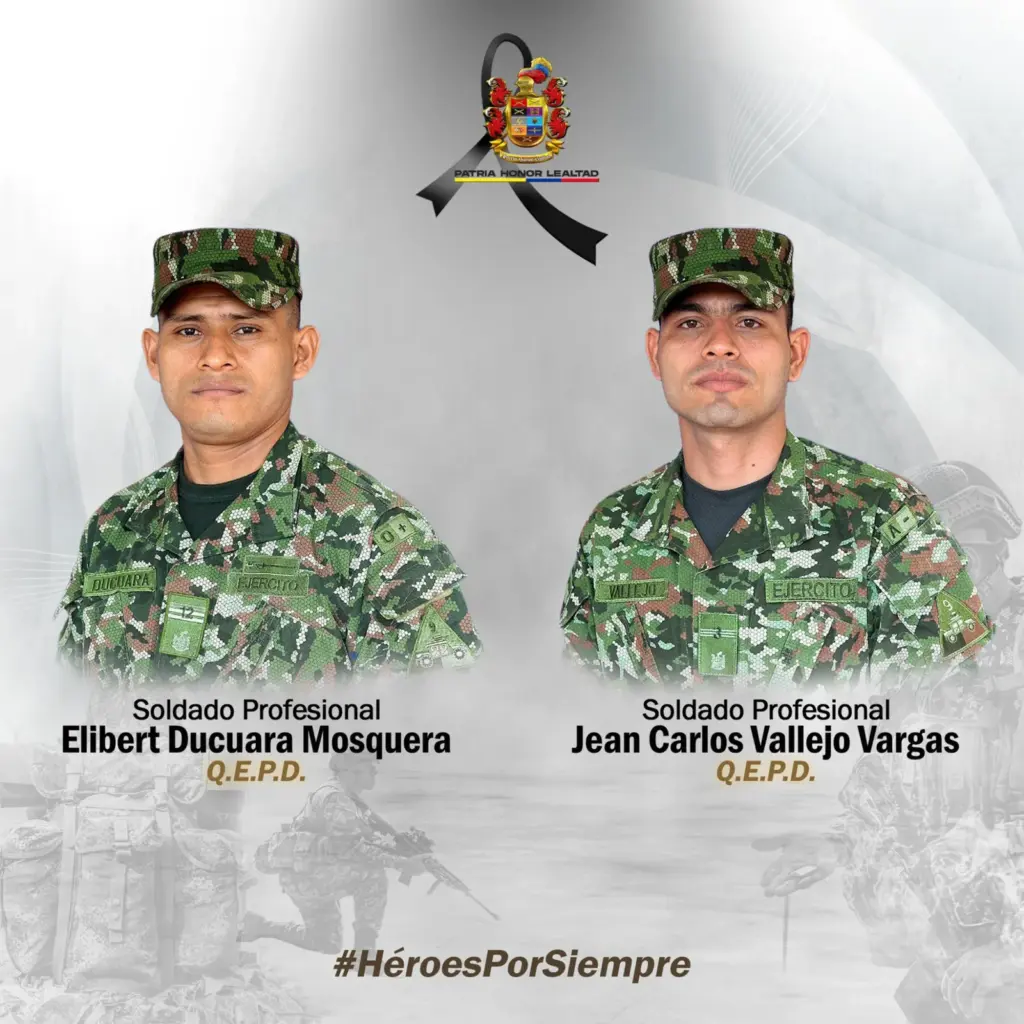 Soldados asesinados en Chocó