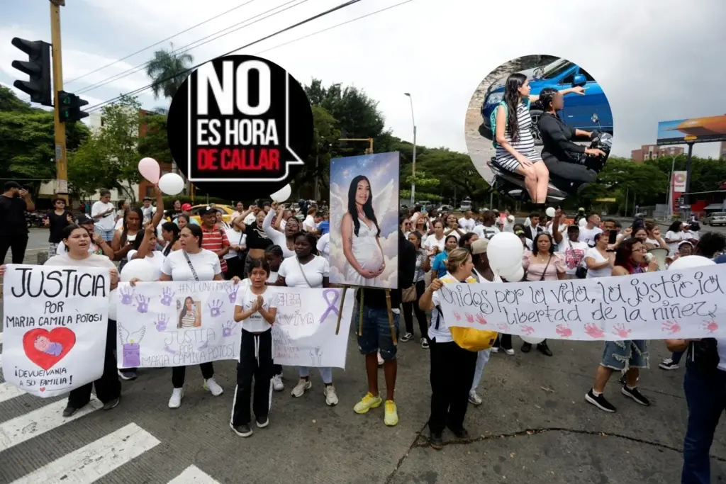 Dolor por María Camila Potosí, desaparecida y asesinada en el suroccidente de Cali. Tenía ocho meses de embarazo y su bebé no aparece.
