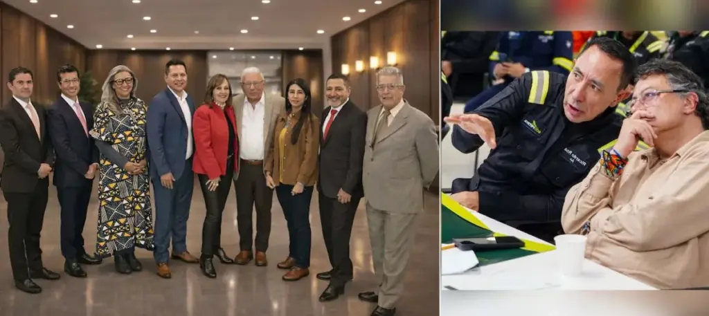 Junta directiva de Ecopetrol, el presidente Gustavo Petro y Ricardo Roa