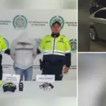 This is the identity of the fake police officer captured in a BMW in Bogotá: he was carrying a firearm with ammunition and had a criminal record