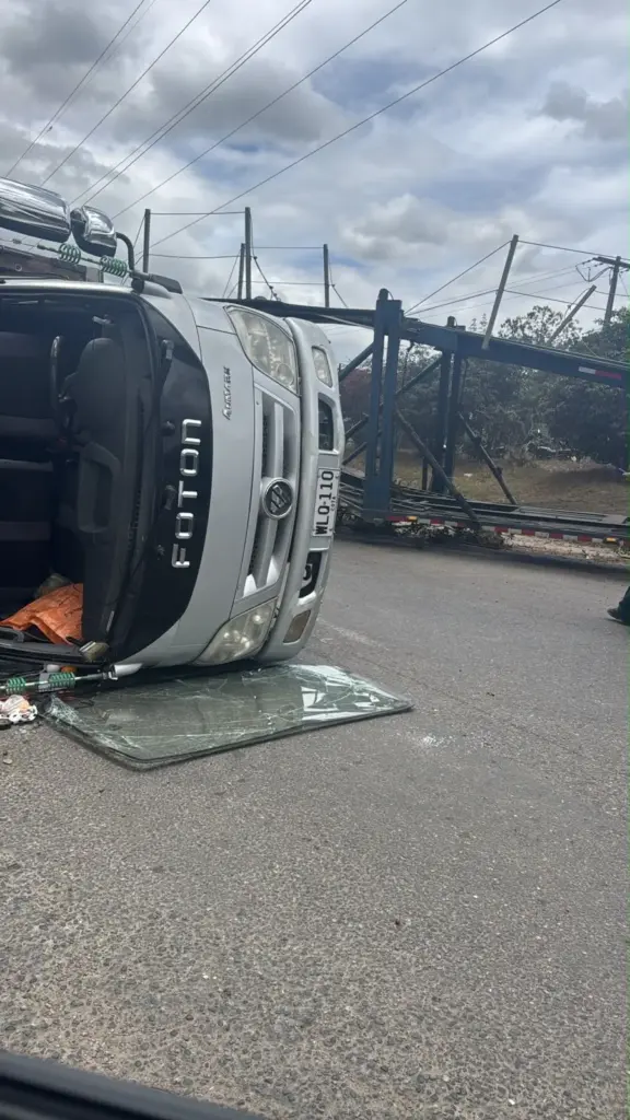 Serious accident on Bogotá-Mosquera road