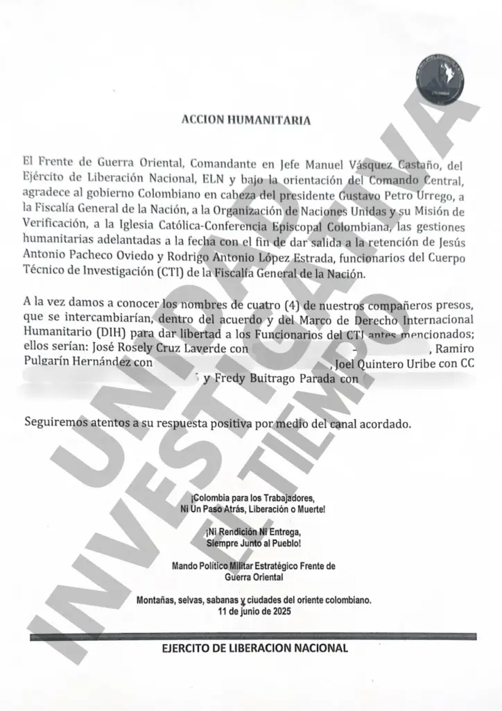 Condiciones ELN