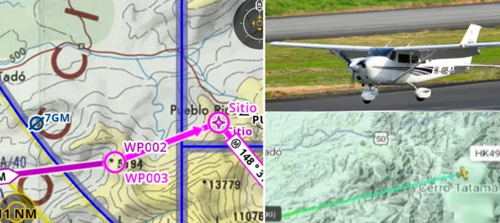 La última comunicación y la señal que emitió la avioneta desaparecida