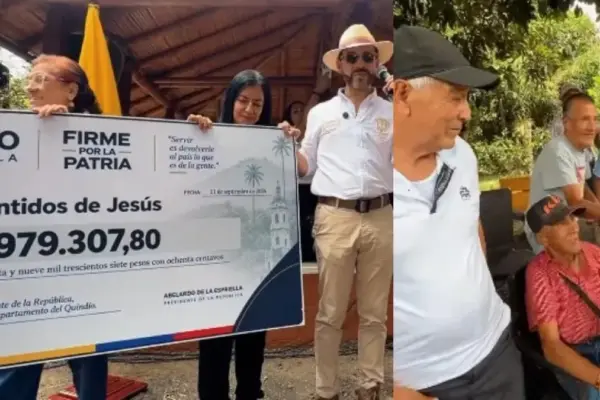 Presidente Abelardo De La Espriella donó su primer sueldo a hogares geriátricos de Quimbaya: 'Fue una promesa sagrada que hice y la voy a cumplir'