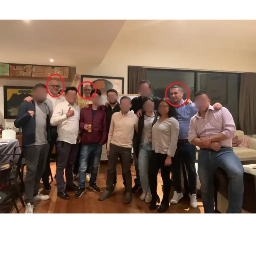 Xavier Vendrell, Manel Grau, y Andrés Gamero